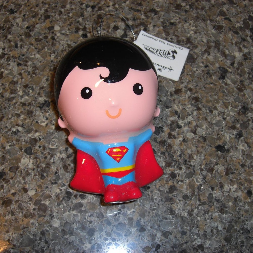 New Dc comics Superman Decoupage Christmas ornament